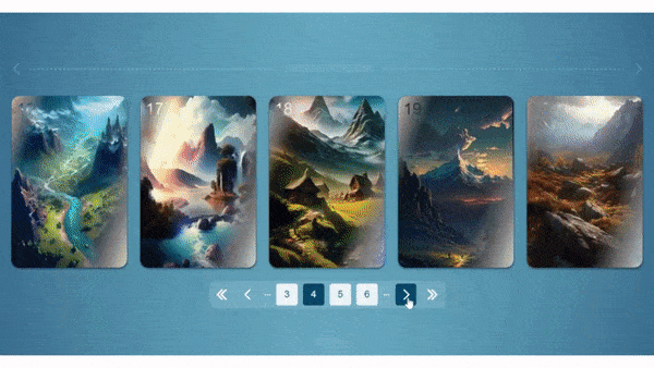 Create Responsive Card Pagination with HTML, CSS, and JavaScript.gif